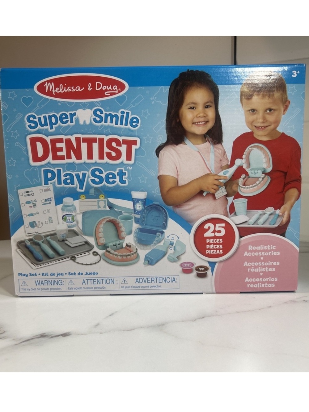 Melissa & Doug Super Smile Dentist Kit Play Set of Teeth and Dental Accessories